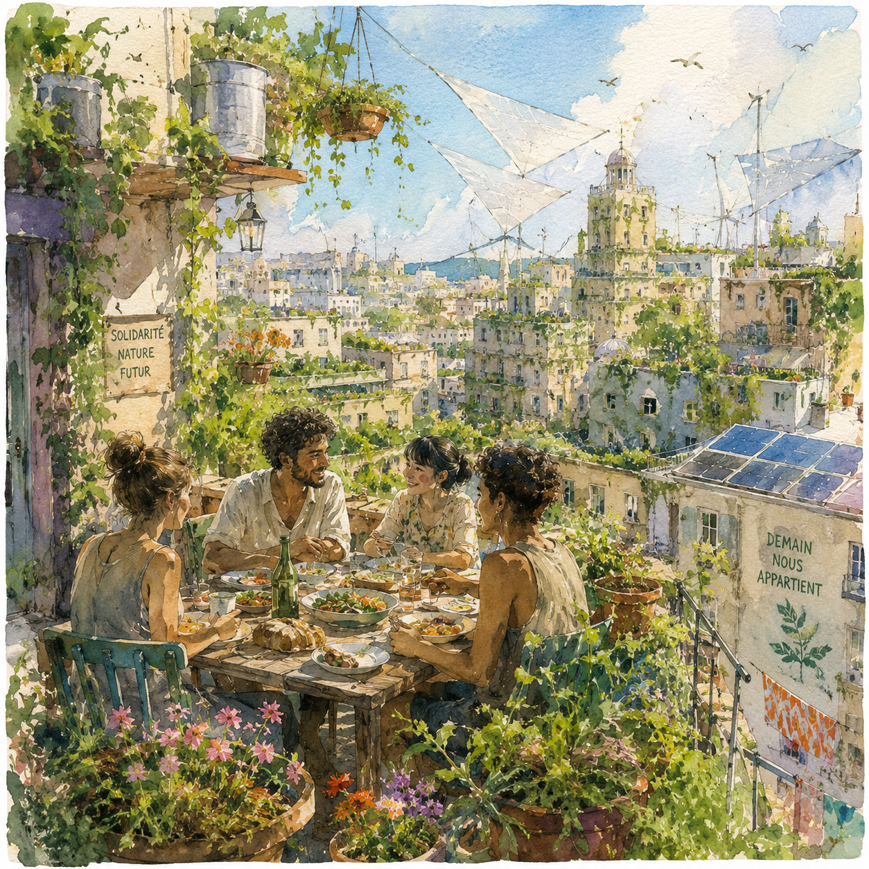 Solarpunk — example panel
