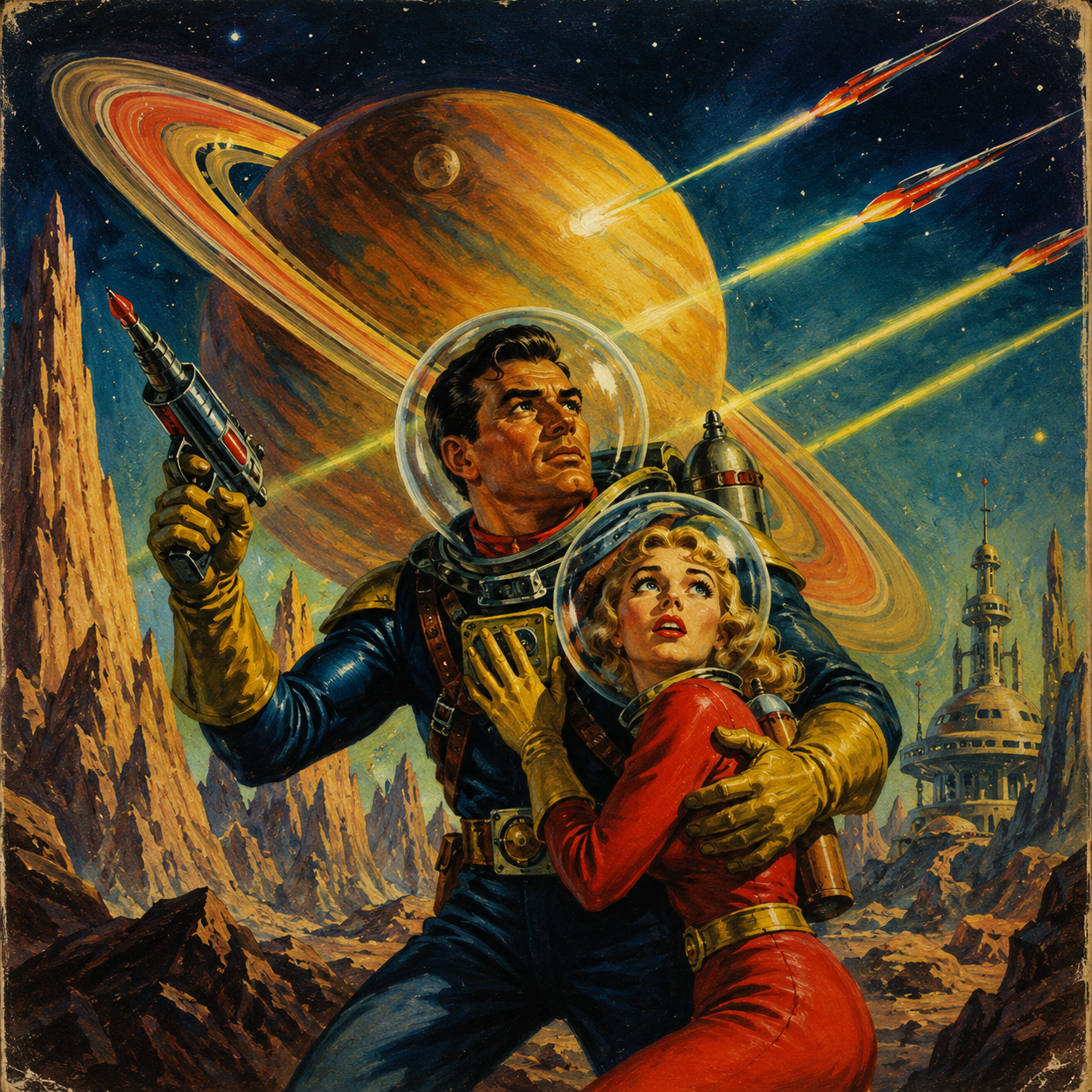 Retro space opera — example panel