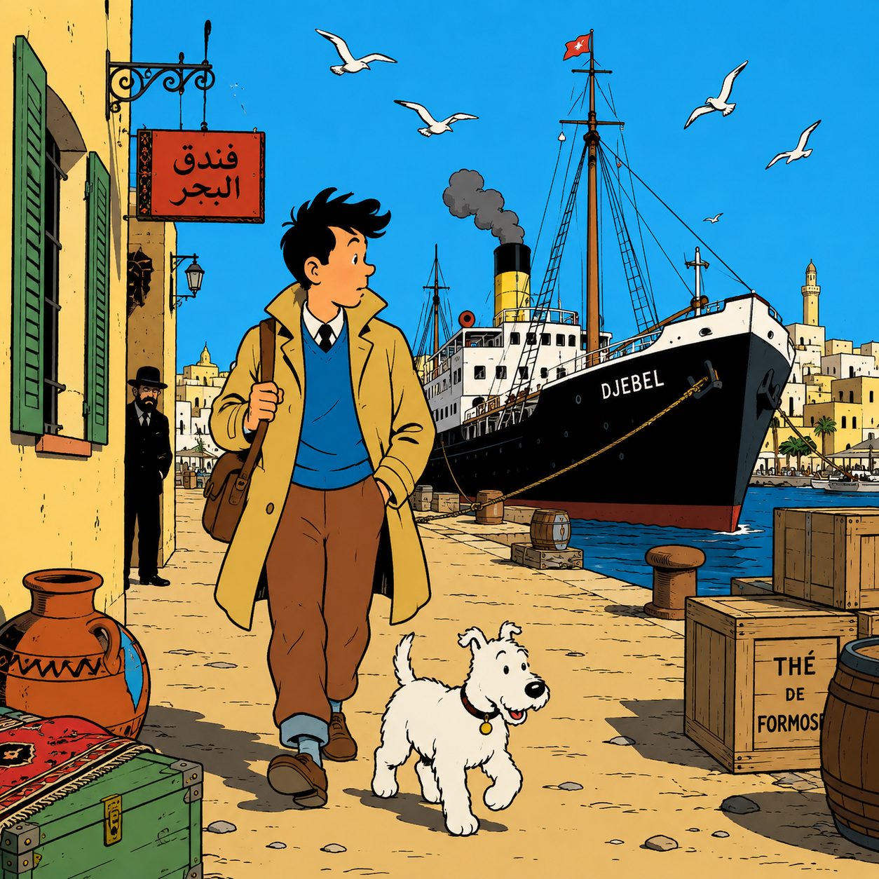 Ligne claire — example panel